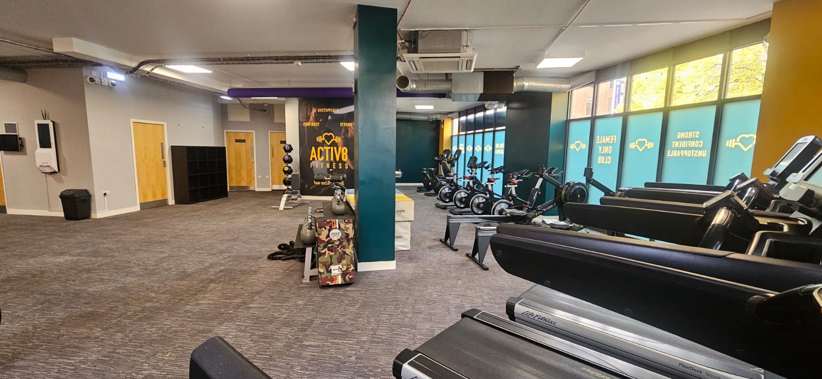 Activ8 Fitness gym interior with modern equipment
